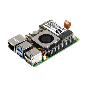 Placa PCIe a M.2 (E) con placa adaptadora de ventilador de refrigeración 8Gbps Compatible con NVME M.2 SSD tamaño 2230 2242 para Raspberry <span class=keywords><strong>Pi</strong></span> 5 - Product Image 3