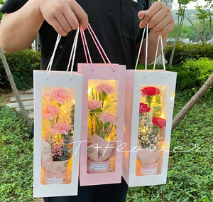 Caja <span class=keywords><strong>de</strong></span> flores <span class=keywords><strong>de</strong></span> ganchillo Suxinyi, punto casero, girasol, rosa, tulipán, flores gruesas <span class=keywords><strong>para</strong></span> graduación, Pascua, regalo hecho a mano <span class=keywords><strong>para</strong></span> - Product Image 2