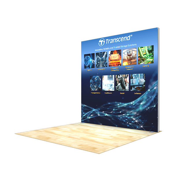 Tool Free 10x10 Aluminum SEG Edge Lit Backdrop Custom Print Portable Trade Show Display Light Box