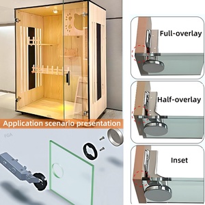 Charnière de meuble hydraulique Edward en acier inoxydable à fermeture douce réglable, 35 mm, pour armoire de cuisine moderne, ouverture 110°, en promotion - Product Image 6