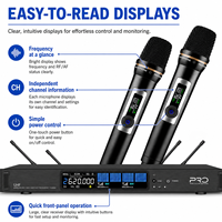 Système de microphone sans fil portable à double canal TK2000S-2, microphone sans fil UHF True Diversity pour spectacle sur scène