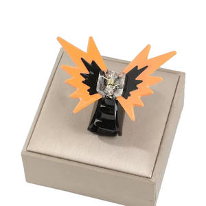 Divertida y Nueva Horquilla <span class=keywords><strong>de</strong></span> Mariposa <span class=keywords><strong>de</strong></span> Acrílico con Diseño <span class=keywords><strong>de</strong></span> Patchwork, Pinza <span class=keywords><strong>de</strong></span> Pelo Decorativa con Simulación <span class=keywords><strong>de</strong></span> Animal <span class=keywords><strong>de</strong></span> Acrílico - Product Image 1