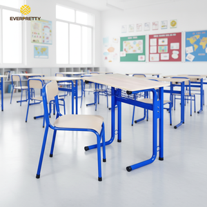 Meubles <span class=keywords><strong>de</strong></span> classe scolaire, ensembles <span class=keywords><strong>de</strong></span> bureaux et chaises pour enfants, en bois, écologiques, durables, design moderne, bureau individuel pour étudiant - Product Image 1