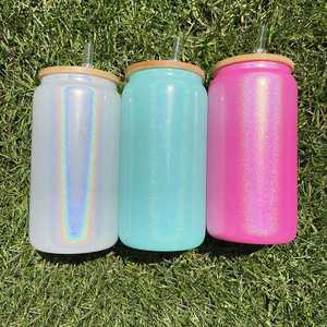 Gobelets en verre borosilicate scintillants arc-en-ciel de 15 oz, 16 oz, 20 oz, avec boîte blanche - Product Image 2