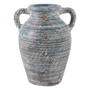 Vaso in terracotta con silhouette curva, vaso decorativo per fiori, accessorio da tavolo per il soggiorno - Product Image 1