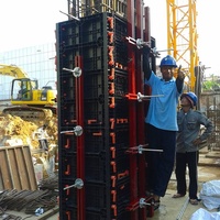 Coffrage en plastique pour béton, haute efficacité pour les systèmes de coffrage de murs et de colonnes en béton