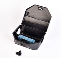 Piège à souris multifonctionnel écologique MEIDA BS05 en plastique carré verrouillable, station d'appâtage et piège à ressort pour le contrôle des nuisibles