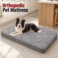 Matelas orthopédique pour chien avec housse extérieure amovible pour le lavage et options de matelassage personnalisées disponibles