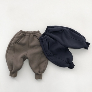 Pantalon long décontracté pour garçon et bébé de haute qualité, en laine épaisse et chaude, pour la marche et le <span class=keywords><strong>jogging</strong></span> pour enfants - Product Image 3