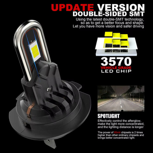 U-shaped H4 H7 H11 Mini Plug and Play H1 9005 9012 <b>Auto</b> <b>Light</b> <b>Systems</b> LED Headlights - Product Image 6