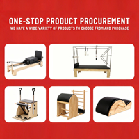 Silla de Pilates de Madera de Arce para Ejercicios, Estable, para Clases Privadas, Equipo Multifuncional Comercial para Entrenamiento en Interiores y en Casa