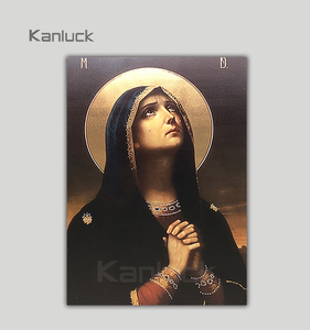 Nghệ Thuật Treo Tường Tôn Giáo Với Kim Cương Lá Vàng Để Trang Trí Nhà Cửa - Product Image 1