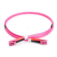 Kabel Patch Ethernet Multimode 50/125um LSZH Duplex 10G 40G 100G ZOERAX GXQ-OM4 LC ke LC OM4 Fiber Optic Jumper untuk Fiber Switch
