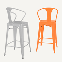 Vente en gros d'usine de tabouret de bar haut design contracté chaise de bar bistro cuisine restaurant