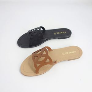 Vente en gros de pantoufles pour femmes de qualité supérieure, chaussures plates décontractées pour adultes, sandales pour femmes - Product Image 1