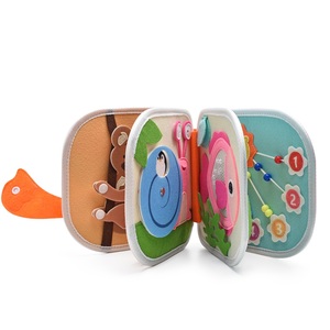 Feutre <span class=keywords><strong>livre</strong></span> calme jouets d'apprentissage éducatifs <span class=keywords><strong>livre</strong></span> de tissu sensoriel renard <span class=keywords><strong>pingouin</strong></span> <span class=keywords><strong>livre</strong></span> occupé - Product Image 6