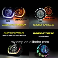 Phares LED complets personnalisés pour Hyundai Accent 2003 2004 2005, lentilles de projecteur bi-xénon, lampes avant avec DRL
