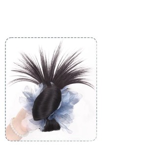 Feather Bun Wig Hair Clip Low Voluminous Bun Hair <b>Tie</b> <b>Back</b> Of Head Wig Miss Any Skin Color Any Face Shape - Product Image 1