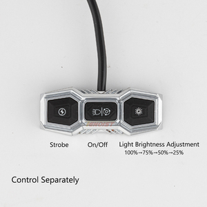 Mới Đa Chức Năng 1.5M 2M Max 160W Xe Máy ATV Strobe Mờ Ánh Sáng Dây Nịt Dây Điện Dimmer Chuyển Đổi 12-60V DC Phổ - Product Image 2