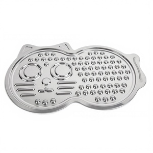 แผ่นเลียสแตนเลสสำหรับสุนัขและแมว ของเล่นชาม/ถาดป้อนอาหารช้า อุปกรณ์สัตว์เลี้ยง ขายส่ง ขนาดใหญ่ - Product Image 3