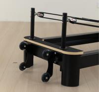 Reformer Plegable con Marco Negro de Aleación de Aluminio, Reformer de Pilates Plegable que Ahorra Espacio