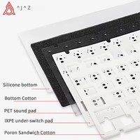 AK820 Pro Keyboard Gaming Mekanik Berkabel & Nirkabel Tri-Mode RGB Backlit Hot-Swappable Switches, Tata Letak Kompak 70%, PC/Laptop