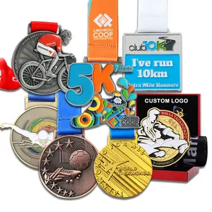 Medalla <span class=keywords><strong>de</strong></span> <span class=keywords><strong>pesca</strong></span> 3D <span class=keywords><strong>de</strong></span> aleación Zin <span class=keywords><strong>de</strong></span> Metal personalizada, oro, bronce, plata con cintas, <span class=keywords><strong>trofeos</strong></span> y placas elegantes - Product Image 2