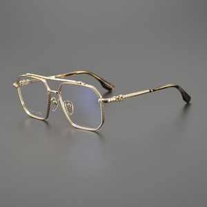 Lunettes de vue multifocales transparentes pour hommes, monture polygonale de luxe, nouveauté de Noël, verres de lecture - Product Image 1