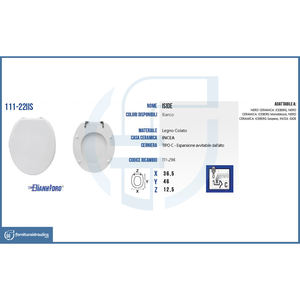 Incea Iside Vase - Abattant de toilette au design moderne, disponible en plusieurs matériaux (bois de bambou, plastique PP, résine uréique), avec télécommande - Product Image 3