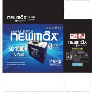 NEWMAX SG1000H 12V 100Ah GEL Deep Cycle VRLA Solar Lead Acid Battery High Performance for Solar System UPS Inverter - Product Image 2