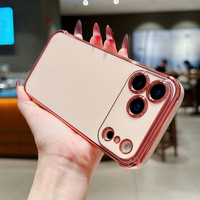 Coque Souple Luxe Brillante Électroplaquée pour iPhone 18 Pro Max 17 Air 16 14 15 13 12 11 Plus, Protection Intégrale de l'Objectif