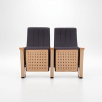 Chaise d'auditorium moderne, siège fixe pour étudiants avec tablette d'écriture pour l'école, l'université, la salle de conférence