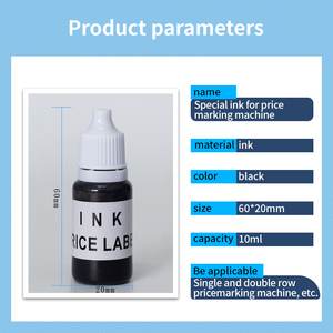 Tinta para máquina codificadora de 10 ml, tinta para pistola etiquetadora, <span class=keywords><strong>precio</strong></span> de la tinta para pistola de etiquetas - Product Image 3
