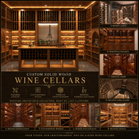 Système de rangement modulaire en bois massif pour bouteilles de vin, étagère à vin empilable en bois pour bar commercial, restaurant, cave à vin