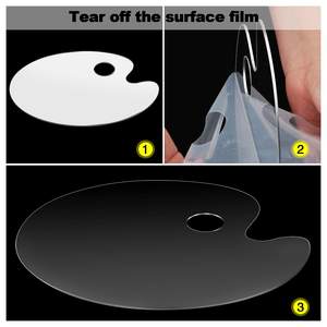 Palette de <span class=keywords><strong>peinture</strong></span> acrylique Bview Art avec trou pour le <span class=keywords><strong>pouce</strong></span> - Plateau de mélange transparent pour la <span class=keywords><strong>peinture</strong></span> à l'huile et à l'aquarelle, studio professionnel, bricolage artistique - Product Image 2