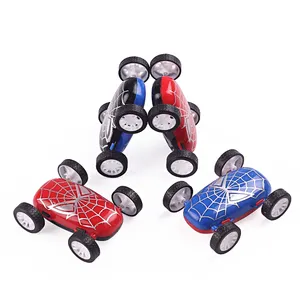 Werbe geschenke Überraschung Ei Auto Spielzeug Doppelseiten Lustige Spider Man Auto für Kinder
