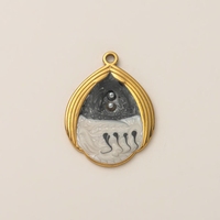 Pendentif en émail et perle, inspiration Océan, collection Vie Marine Tendance, Protection Douce et Vitalité Océanique