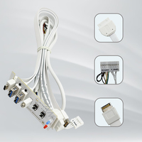 Venta directa de fábrica PC Computadora Caja Panel frontal Cable USB 3,0 Panel frontal Tipo Cfm Interruptor de alimentación y salida de entrada de micrófono de audio