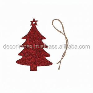 Rose en fer/aluminium de luxe faite à la main représente l'amour imprimer ornements d'arbre de Noël suspendus fête de vacances pendentif père noël - Product Image 1