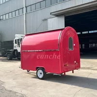 Chariot de rue populaire UE pour mini-popcorn et desserts, camion de restauration rapide pour hot-dogs, remorque alimentaire mobile