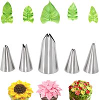 Offre Spéciale 5 pièces ensemble 304 buses de pâtisserie en acier inoxydable embouts de tuyauterie en forme de L Kit d'outils de gâteau de fournisseur de confiance
