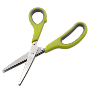 <b>Kitchen</b> <b>Scissor</b> Stainless Steel Green Straight Head For Home Use - Product Image 2