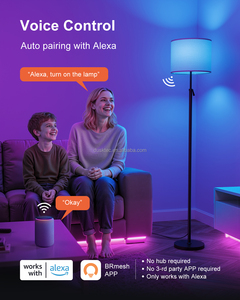 <span class=keywords><strong>Lampe</strong></span> sur pied LED avec télécommande et application intelligente, <span class=keywords><strong>lampe</strong></span> sur pied RGB multicolore à intensité variable, <span class=keywords><strong>lampe</strong></span> décorative créative pour canapé et chambre à coucher - Product Image 5