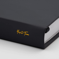 Agenda de luxe format A5 avec couverture en cuir rigide, journal à points, carnet à points lune et étoiles pour cadeau