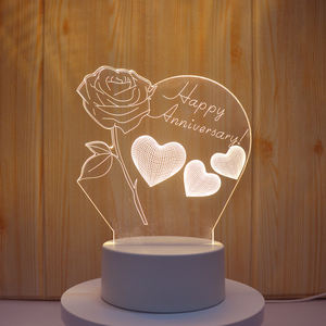 Lámpara Nocturna LED 3D con Ilusión Óptica de Anime, Multicolor, Cambia de Color - Product Image 5