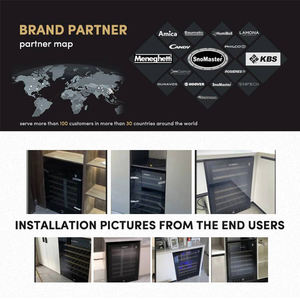 Vinoteca Refrigerada con Compresor de Calidad, 428L, 164 Botellas, Color Negro con Soportes para Copas, Personalizada de Fábrica Vinopro - Product Image 6