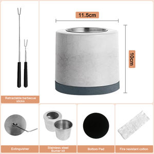 Stokta yuvarlak beton açık ve kapalı şömine masa yangın çukur soba küçük taşınabilir <span class=keywords><strong>Mini</strong></span> ateş çukuru - Product Image 2