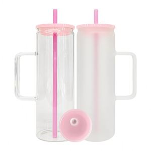 Tazas de Vidrio Rectas y Delgadas de 20 oz, Transparentes y Esmeriladas, para Sublimación, con Logotipo Personalizado, al por Mayor, para Envolturas UV DTF - Product Image 4