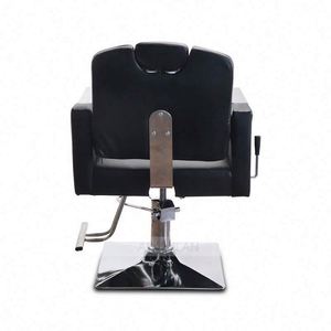 Suministro de fábrica Venta caliente Respaldo ajustable Superficie fácil de limpiar Peluquería <span class=keywords><strong>Estilo</strong></span> Silla de salón negra - Product Image 6