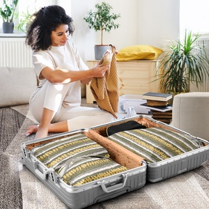 Ensemble de 3 accessoires de voyage, bagages extensibles, design personnalisé, cubes de rangement floraux Puakenikeni, style hawaïen tropical, pour l'organisation - Product Image 5